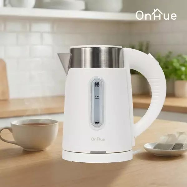 무선 전기포트 800ml 304 스테인리스 전기주전자 이중단열 자동전원차단 소형 미니 커피포트, 화이트(OHA-08STKW) 27,630원