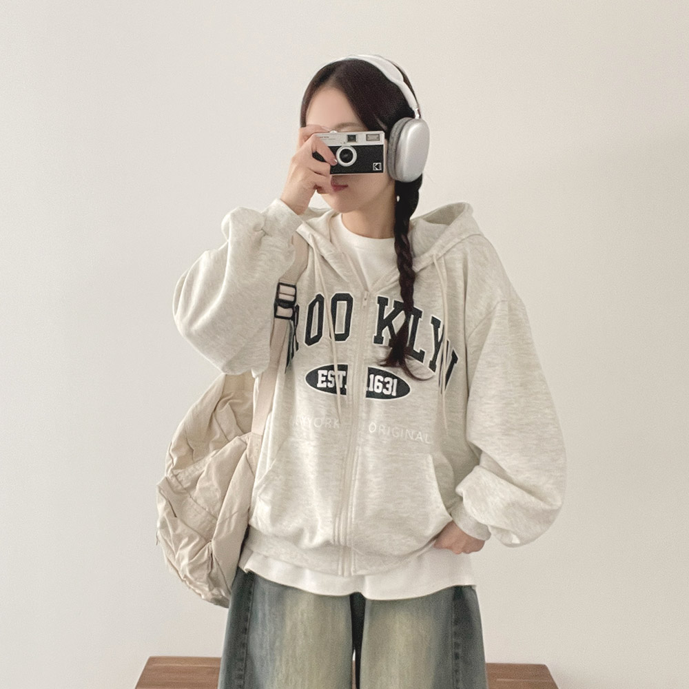 위드후이린 브루클린 루즈핏 후드 집업 26,900원