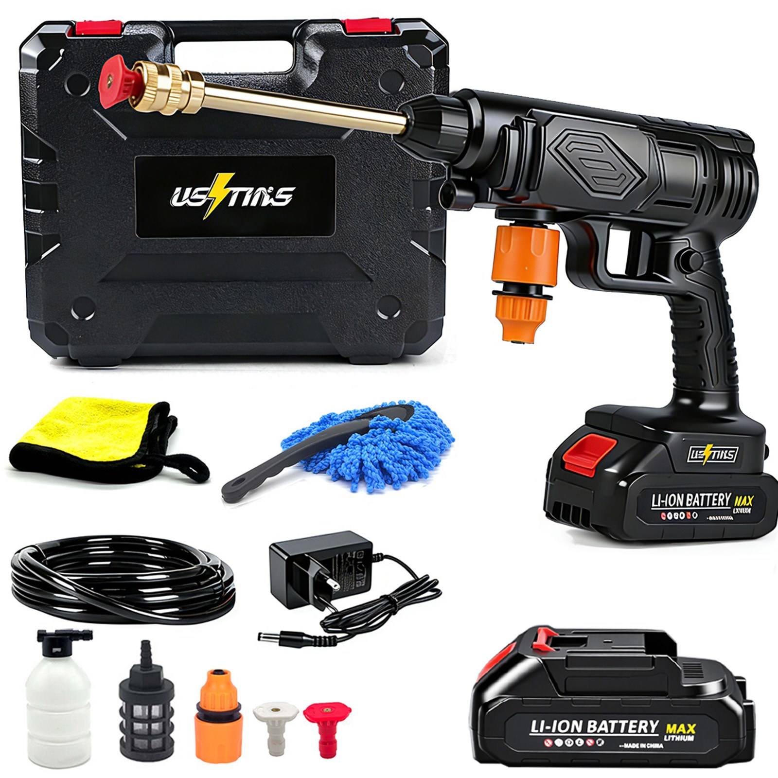 우스틴스 충전 고압 무선 세차기 셋트, 1세트(배터리 1개) 68,980원