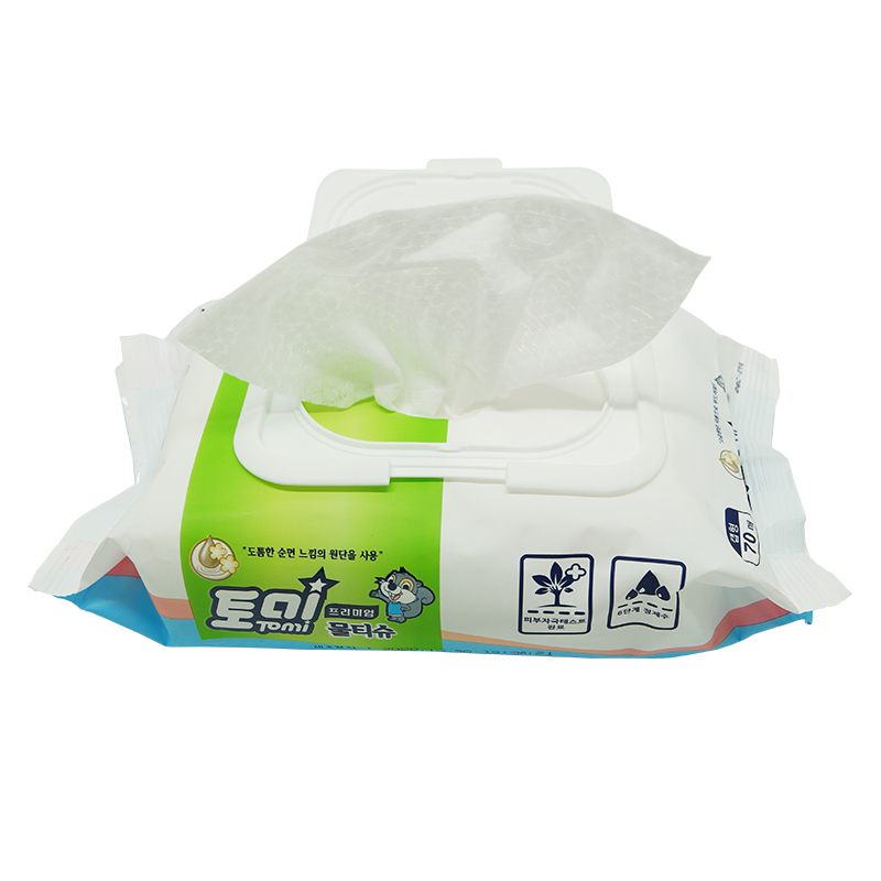 토미 프리미엄 양방향 원단 물티슈 70매 캡형 X 12팩, 12개 23,270원