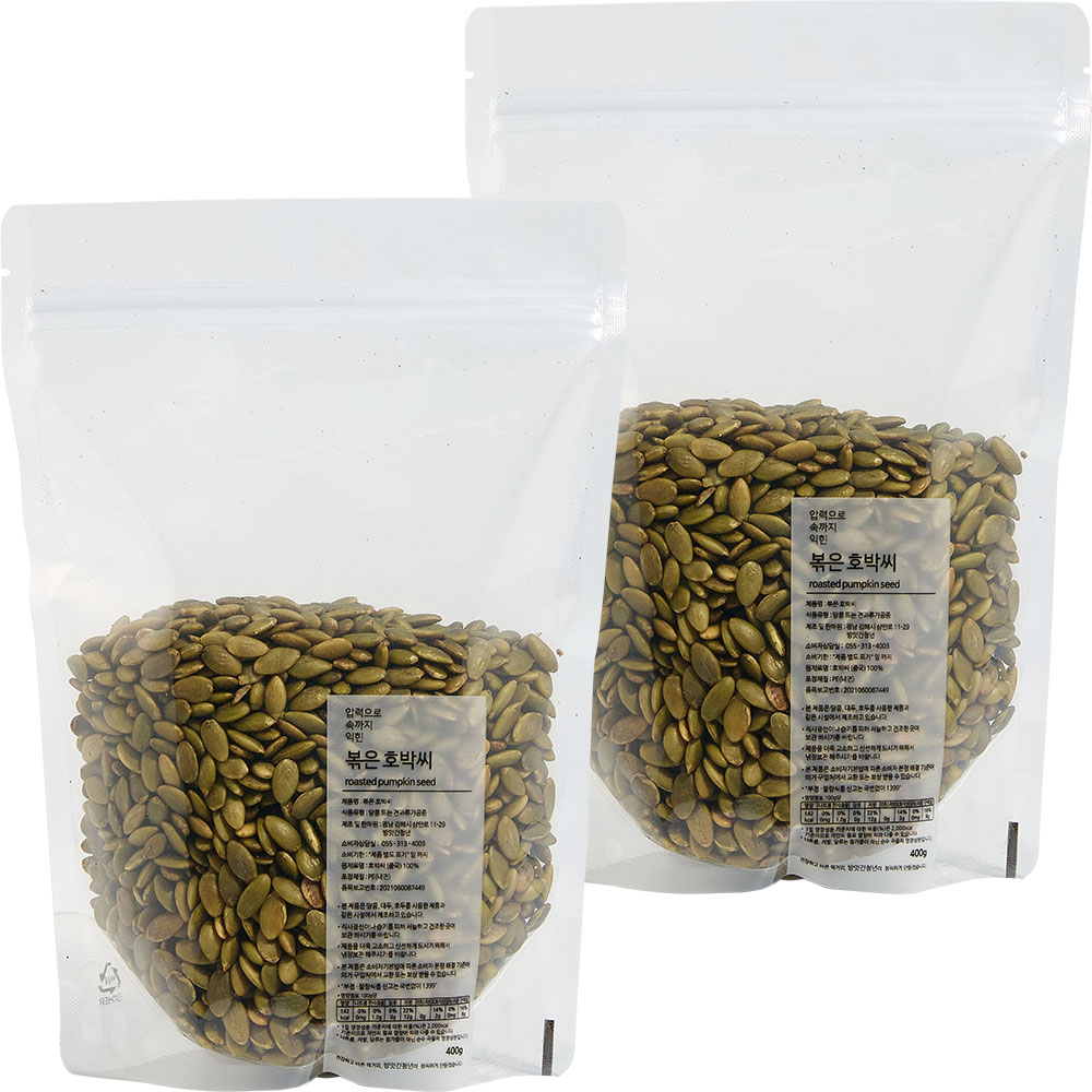 방앗간청년 볶은 호박씨, 400g, 2개 15,800원