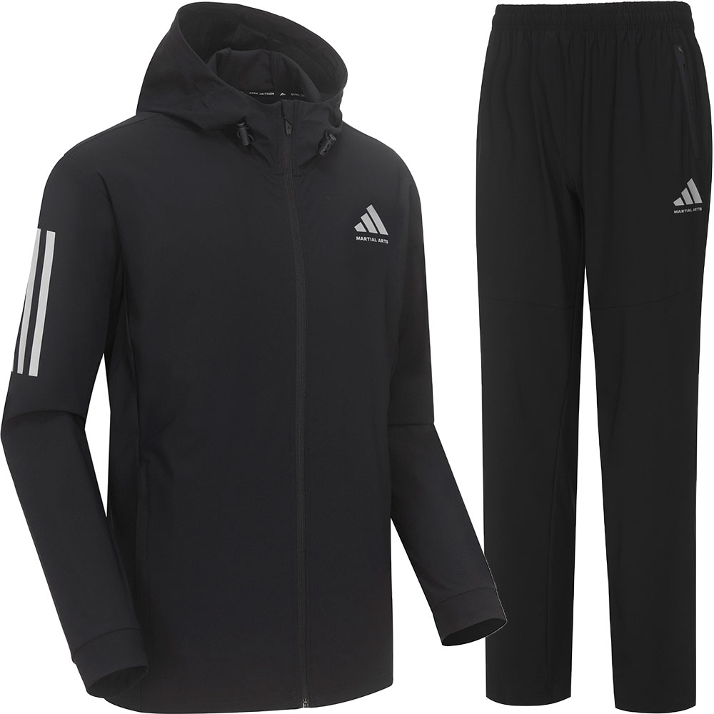 아디다스 컴뱃스포츠 마샬아츠 에어로쿨 후드집업 트레이닝 세트 TR140HS-2 블랙 133,000원