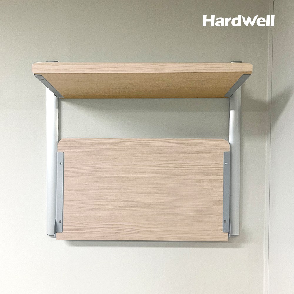하드웰 시스템 폴딩 벽선반 2단 높이 60cm 접이식 세탁실 벽걸이 원목 65,000원