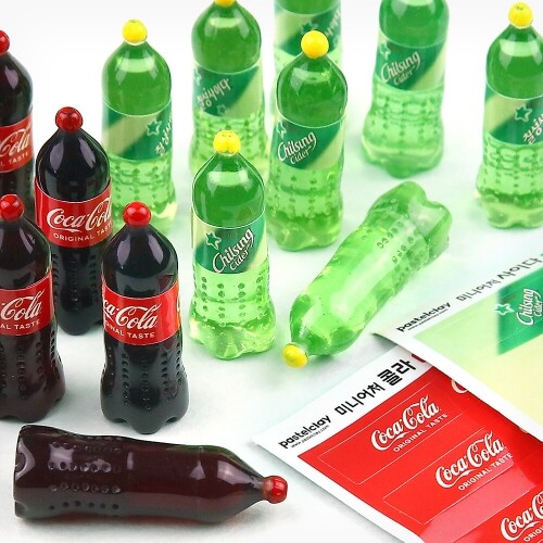 미니어처 페트병 콜라 사이다 10개입, 10개 1,500원