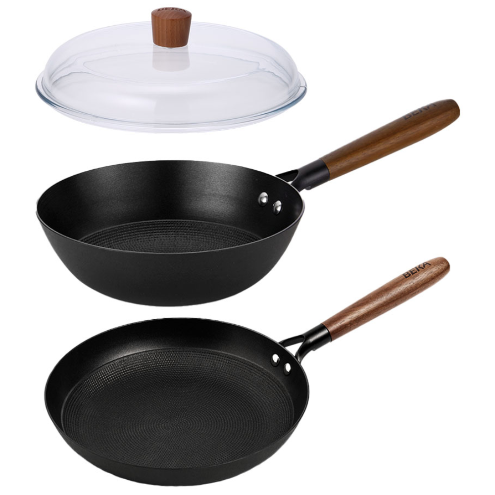 베카 시즈닝 무쇠 주물 프라이팬 24cm 3종 세트, 1개, 24cm 프라이팬 + 궁중팬 + 유리뚜껑, 블랙 143,000원