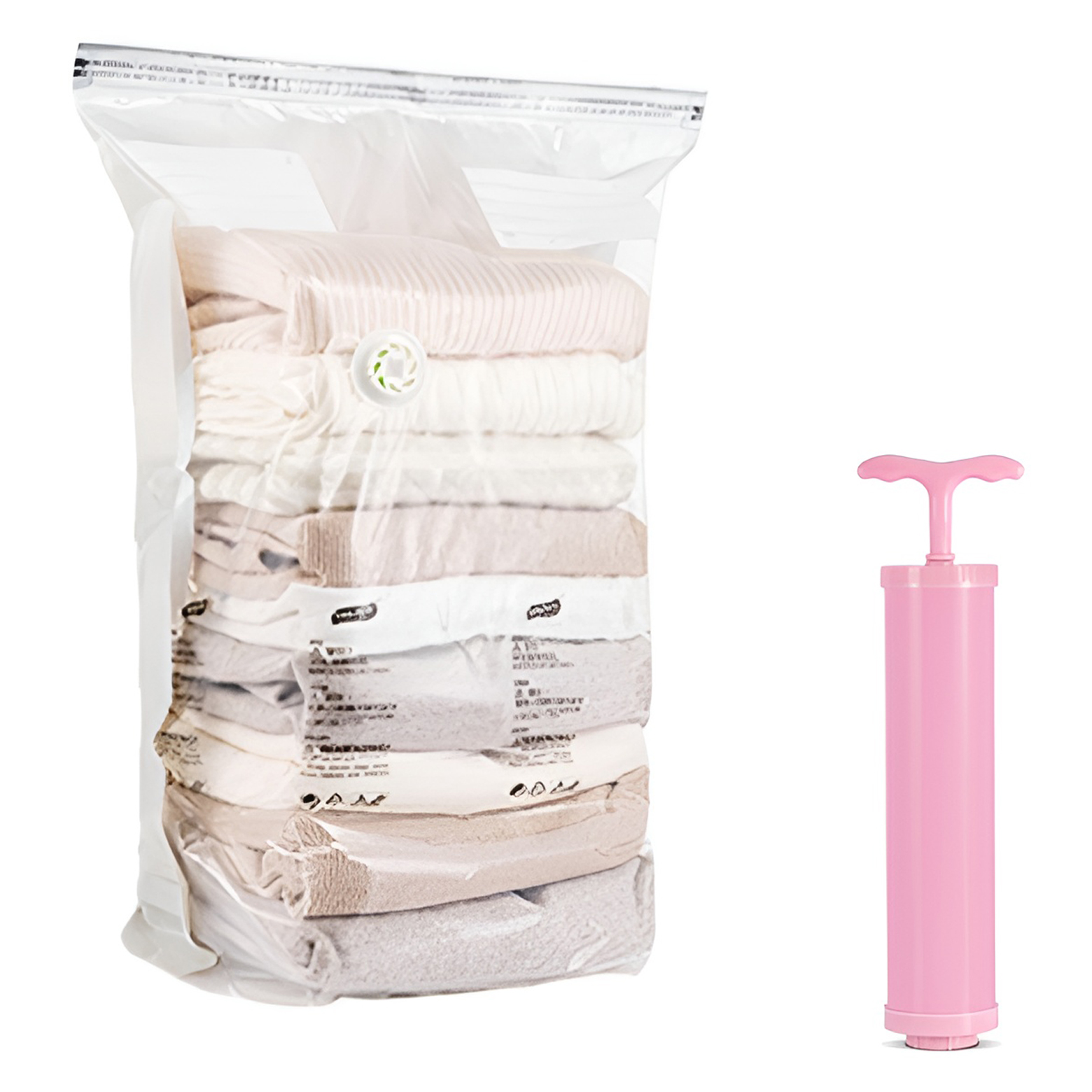 로이홈 프리미엄 투명 의류 이불 진공 압축팩 + 전용펌프 세트 5,900원