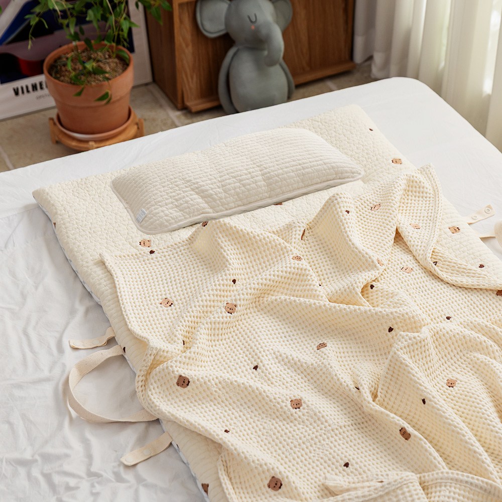 더미누 듀라론쿨 낮잠패드 100수양면 냉감패드+모달블랭킷+듀라론키즈롱베개 3세트 어린이집낮잠이불세트, 1개, 무지 119,000원