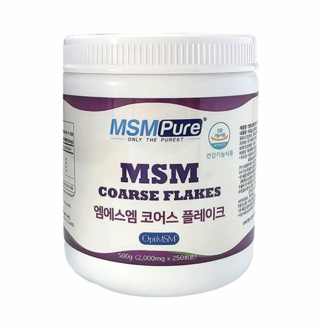 엠에스엠 MSM 파우더 플레이크 미국 MSM 식이유황 조인트 무릎 연골 관절 건강 프리미엄 식용유황 500g, 500g, 1개 48,000원