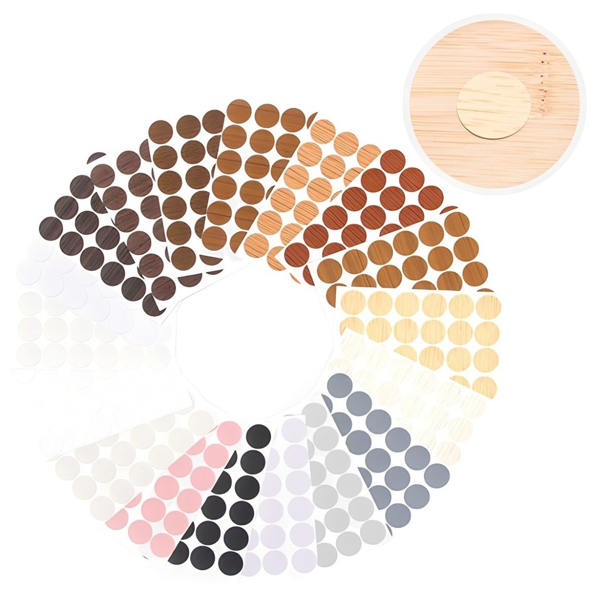 ZIO-BIZ 가구 못자국 스티커 18종 432P / 못자국스티커 못구멍스티커 흠집스티커 가구스티커 벽스티커 몰딩스티커 나무스티커 우드스티커 가구흠집스티커 벽지보수 구멍스티커 7,820원