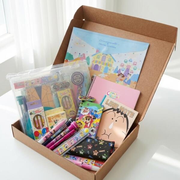 [갓샵] 짱구 학용품 짱구는못말려 문구 굿즈 선물 세트 [13종 크레용 신짱 캐릭터 신학기 준비물 입학 새학기 필통 59,800원