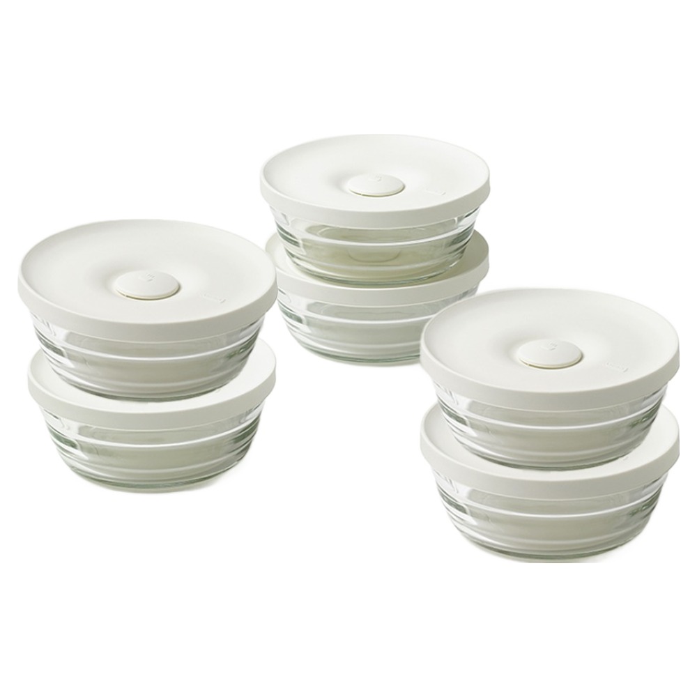 글라스락 밥용기 310ml, 코코넛밀크, 6개 26,500원