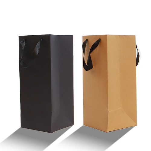 뉴 무지 심플 종이가방 와인 위스키 쇼핑백 로얄 1EA 990원