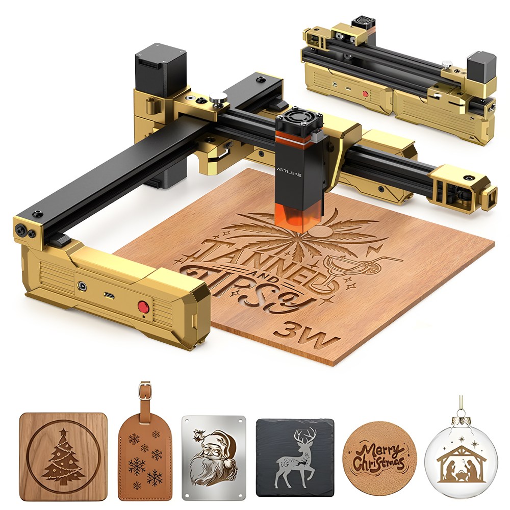 ARTILUME 3W 휴대용 접이식 레이저 각인기 조각기 마킹기 한글 설명서 T1, 1개 328,000원