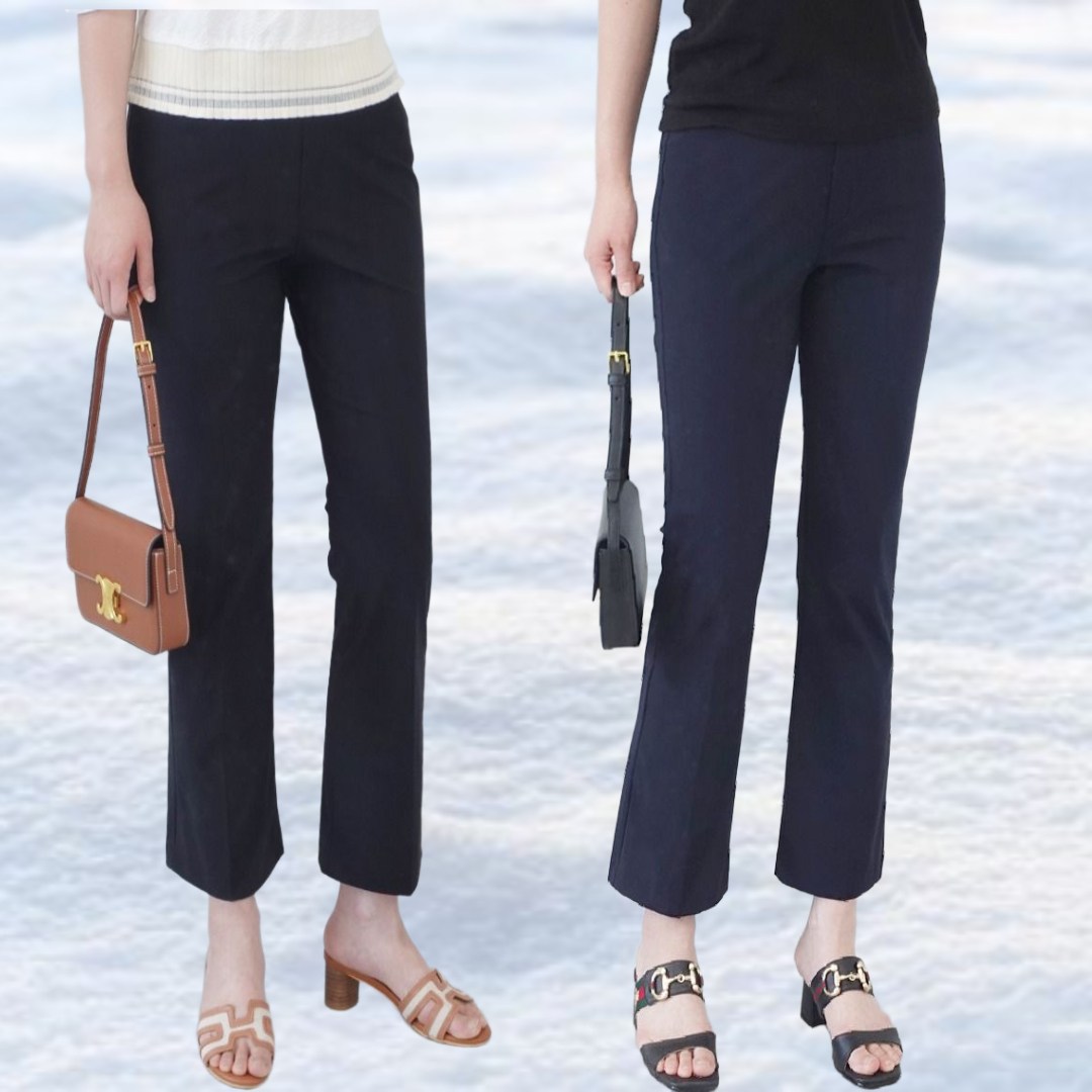 [마콜]1+1 (2장묶음) 여성용 여름 밴딩 찰랑 부츠컷 냉장고 냉감 바지 슬랙스 빅사이즈 팬츠 33,530원