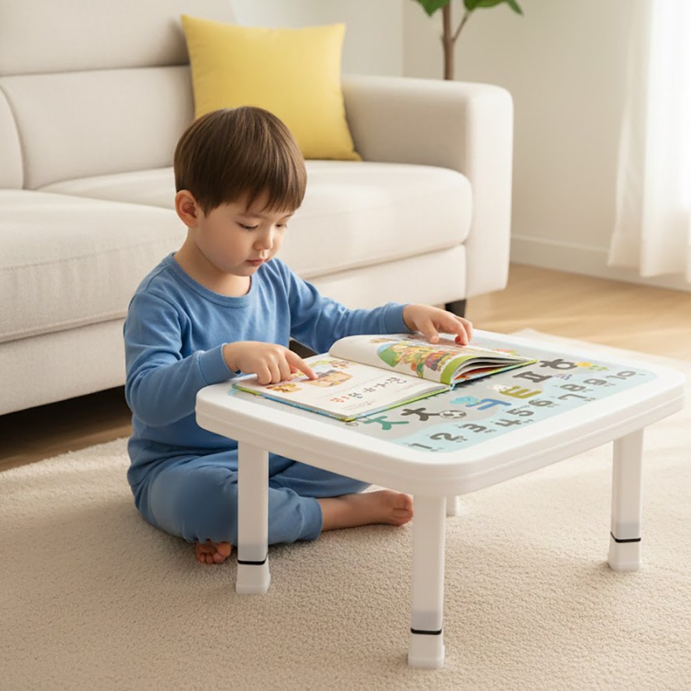 미루 5단 높이조절 한글숫자테이블 접이식 간식상 유아공부상 다용도 책상 32,800원