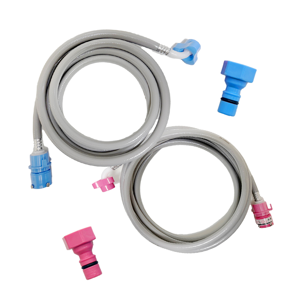 국산 세탁기호스 3M 냉수+3M 온수 원터치 급수호스, 1세트, 세탁기호스 냉온수 3m 세트 15,600원