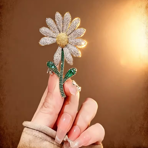 Ramlove 14K 브로치 인조 다이아몬드.비즈니스 파티 패션 트렌드 여성 도금 브로치 HAR031 59,800원