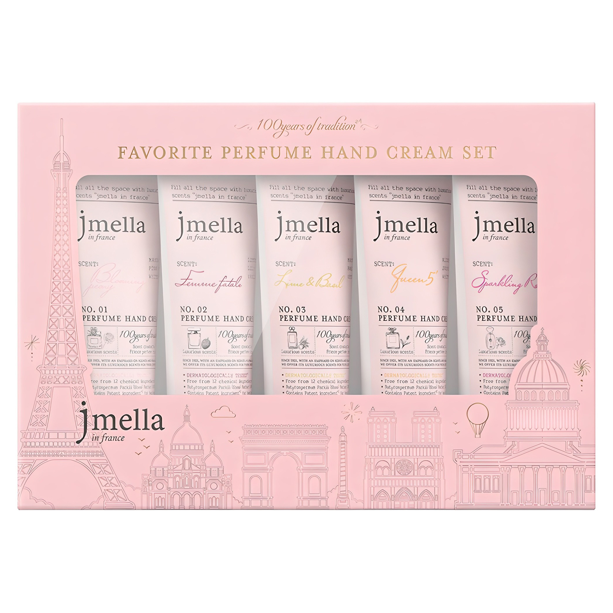 제이멜라 인 프랑스 페이보릿 퍼퓸 핸드크림 5종 세트, 1세트 10,900원