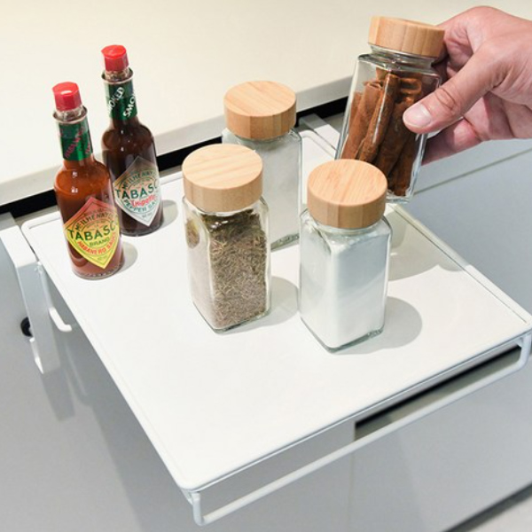 21세기트랜드 시크릿 접이식 캐비닛 테이블 행거, 화이트, 1개 14,800원