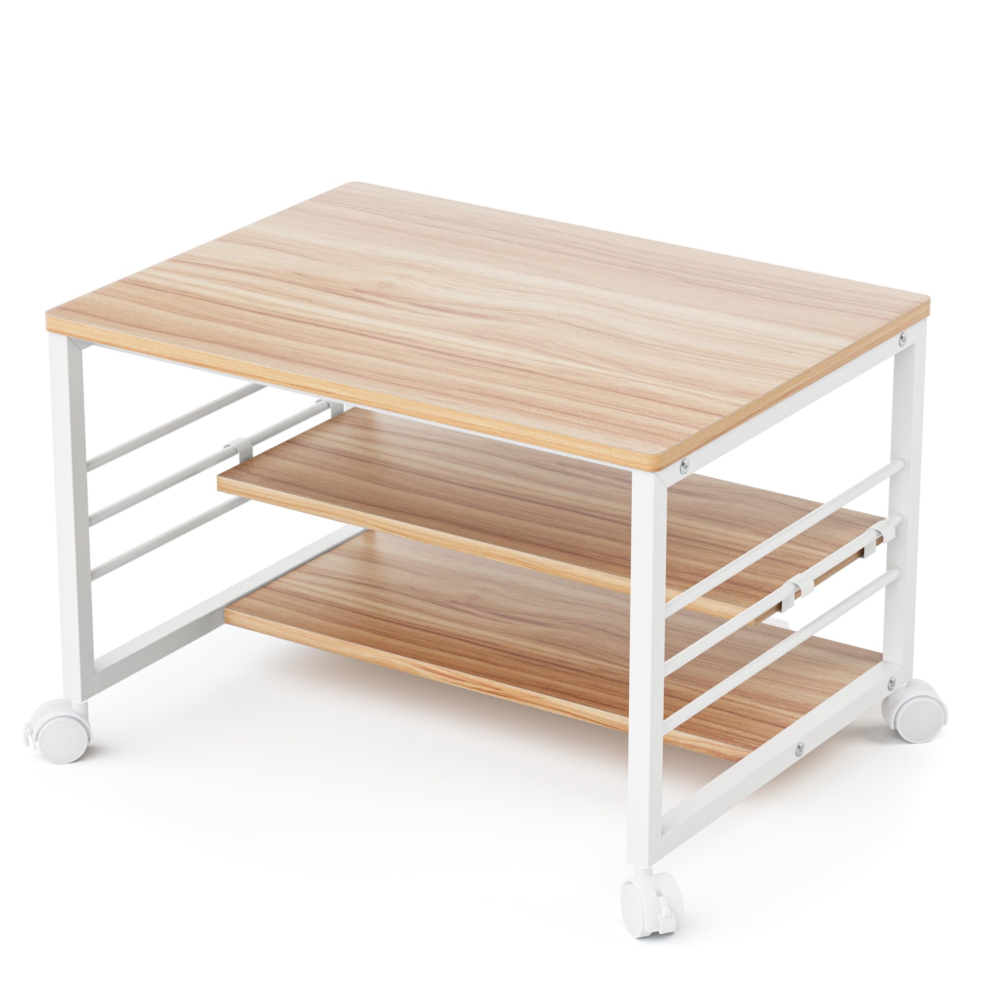3단 노트북 선반 이동식 바퀴달린 수납 선반 책상 받침대 이동식 낮은 책상 복합기 수납장 프린터 선반 33,300원