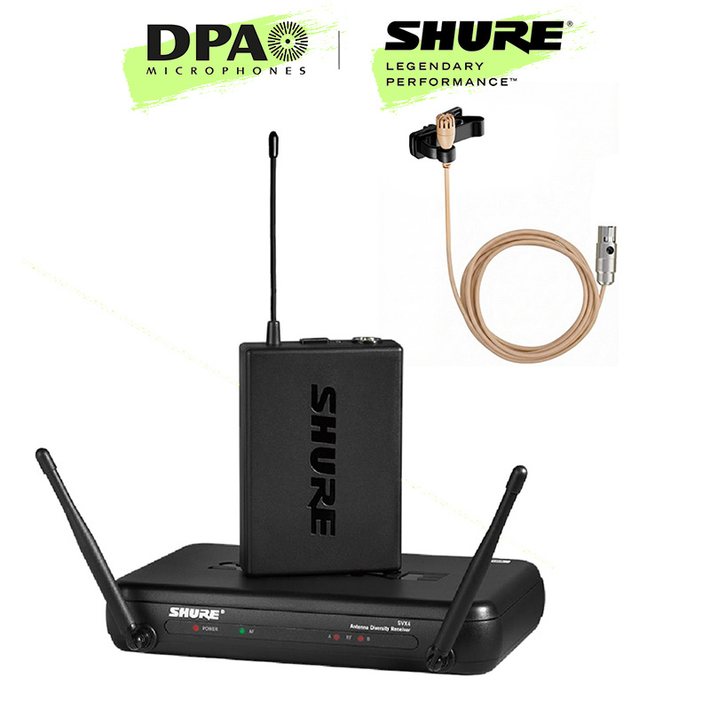 SHURE 슈어 무선마이크 SVX14K+DPA 2061 슈어 타입 라벨리에마이크 세트 999,000원