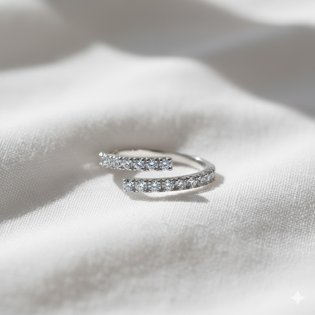 소은 GRA인증서 프리미엄 모이사나이트 파베 오픈링 실버925 반지 65,000원