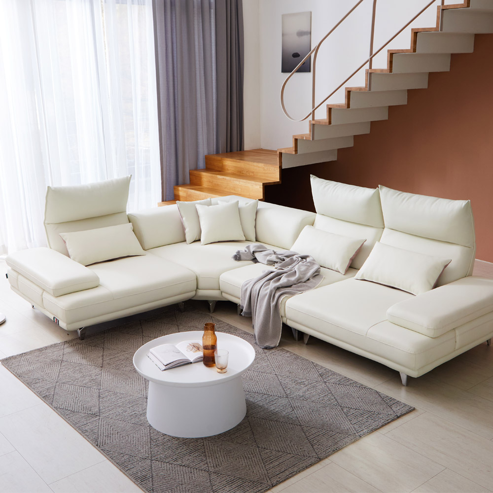 무빙 스윙소파 실리콘가죽 소파 3인 4인 6인 8인 신소재 실리콘레더 가죽소파 코너형소파 (크림아이보리,터키블루) 898,000원