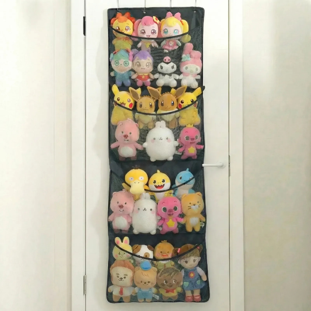 아르벤 공간 활용 통기 보관 대용량 인형 정리함, 블랙, 1개 16,000원