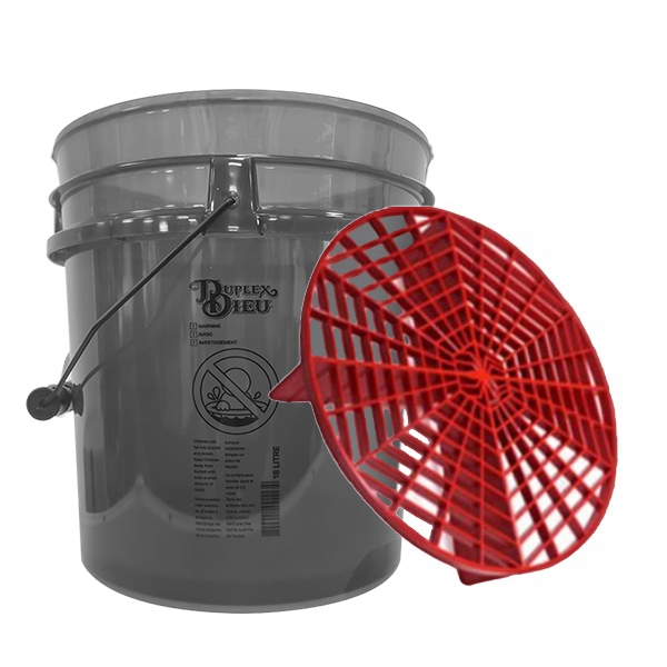 세차버킷 2종패키지 듀플렉스 듀 세차 버킷 투명 블랙 18L+스파이더가드 색상랜덤, 1개 15,700원