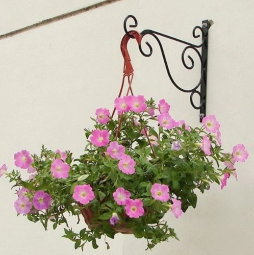 철제벽걸이 화분걸이 25cm/벽장식 후크 거치대 받침대, 화이트, 1개 7,730원