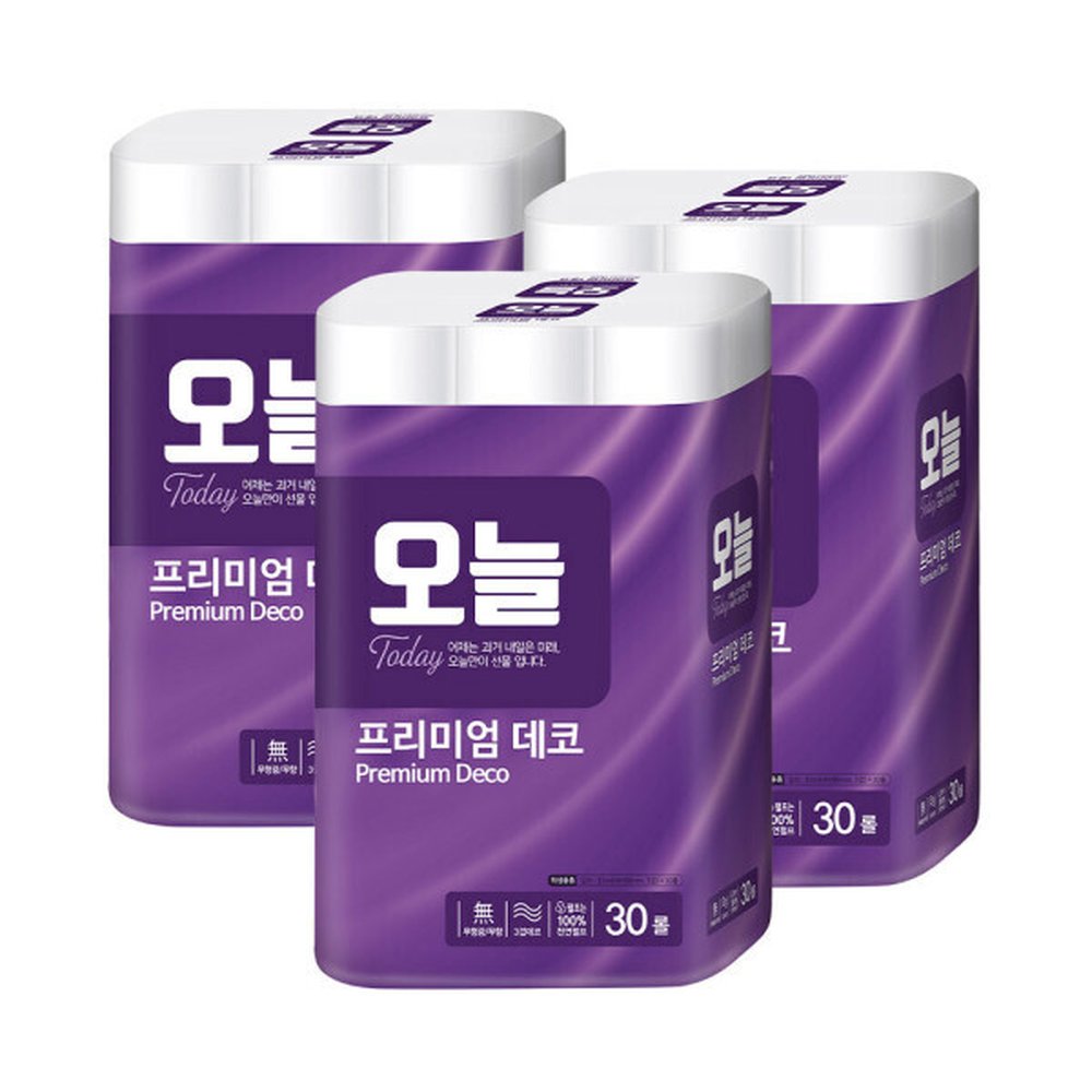오늘 천연펄프 3겹 30M 30롤 3개 총90롤 52,030원
