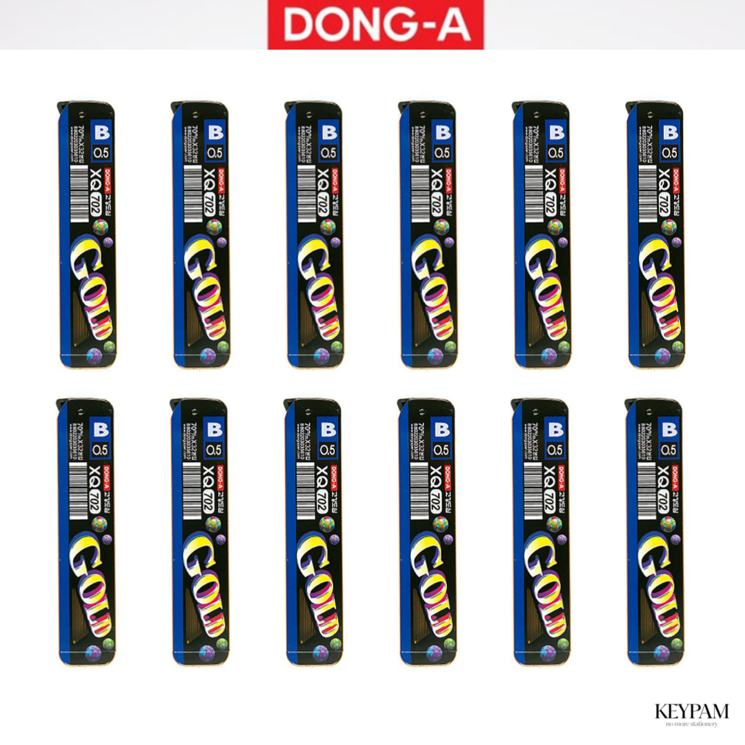 [키팜] 동아 702 XQ 골드 샤프심  0.5 mm (12개1세트) 9,690원