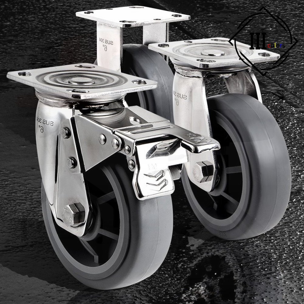 산업용 바퀴 6인치 고하중 우레탄 중량 대차 이동 교체 휠, 1개 92,670원