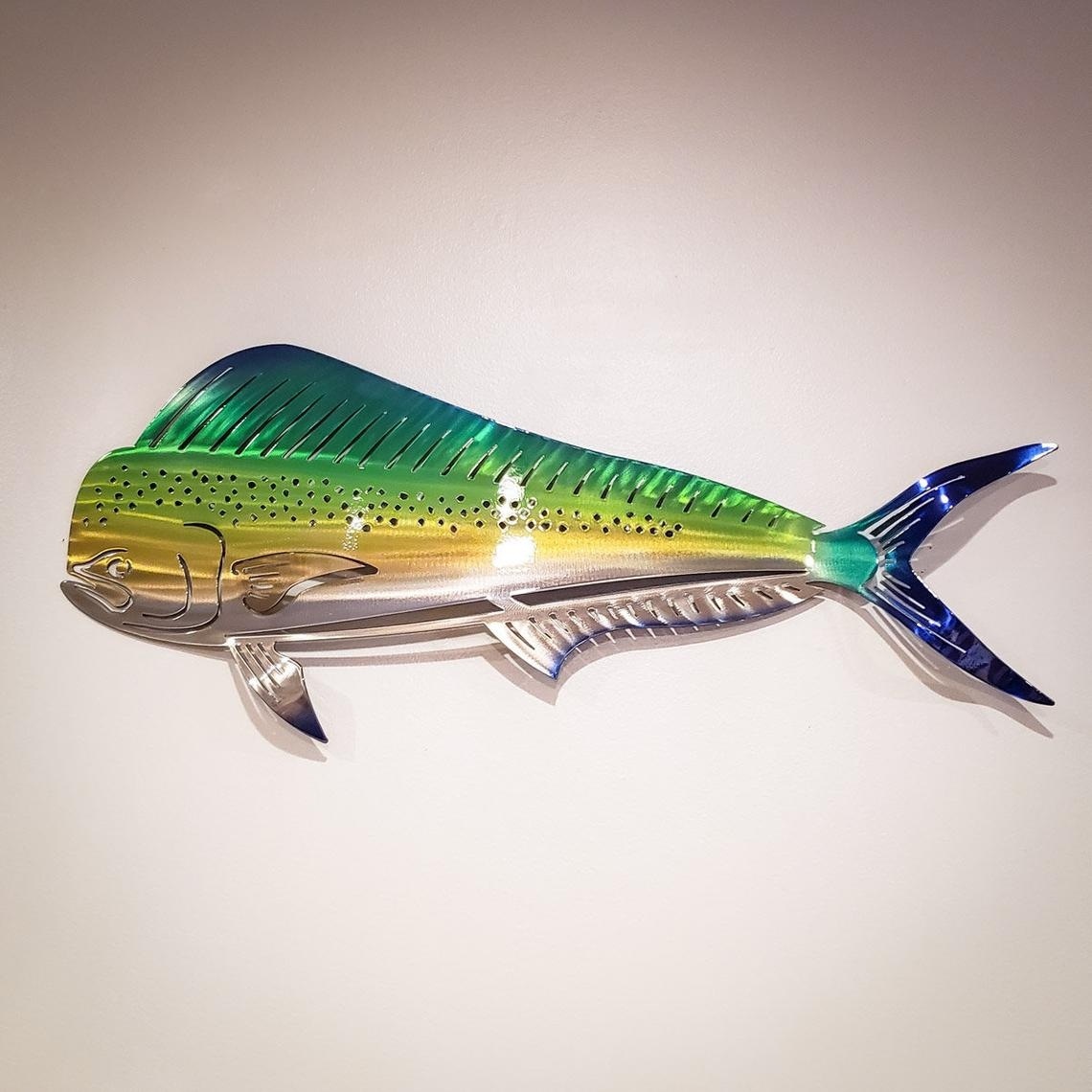 아느로 스틸 물고기 벽 장식 만새기 22,000원