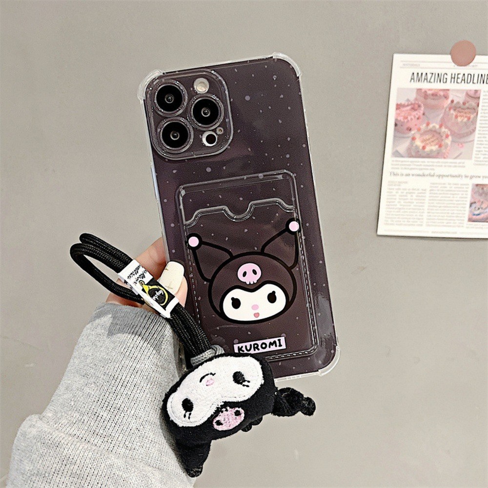 지갑 필요 없는 귀여움 캐릭터 카드 수납 젤리 갤럭시 케이스 + 입체 인형 스트랩 D570 12,800원