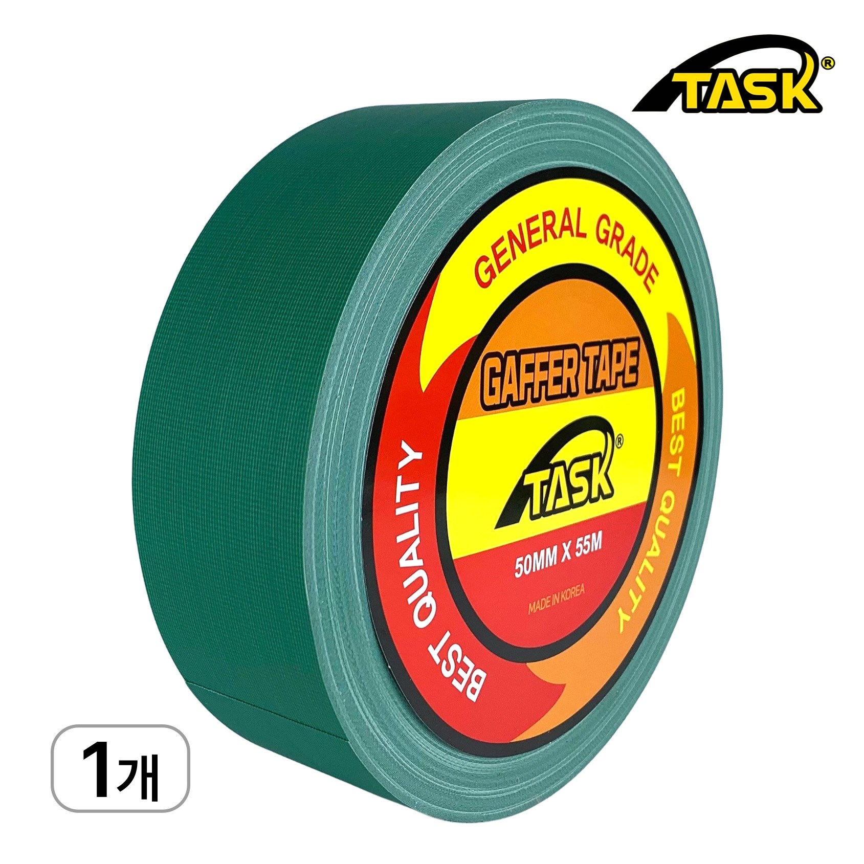 테스크 수출용(국내산) 개퍼테이프 무광 면테이프 50MM X 55M, MATT DARK GREEN 14,900원