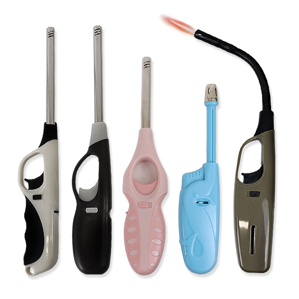 양초 캔들라이터 가스점화기 길이조절 캠핑 미니토치 업소용 충전가능 8종, 자바라 가스터보라이터, 1개 2,500원