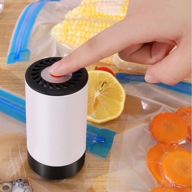 DS 휴대용 미니 진공포장기 진공압축기 출장 여행 캠핑용+ 진공 지퍼백21*22cm 4개 12,390원