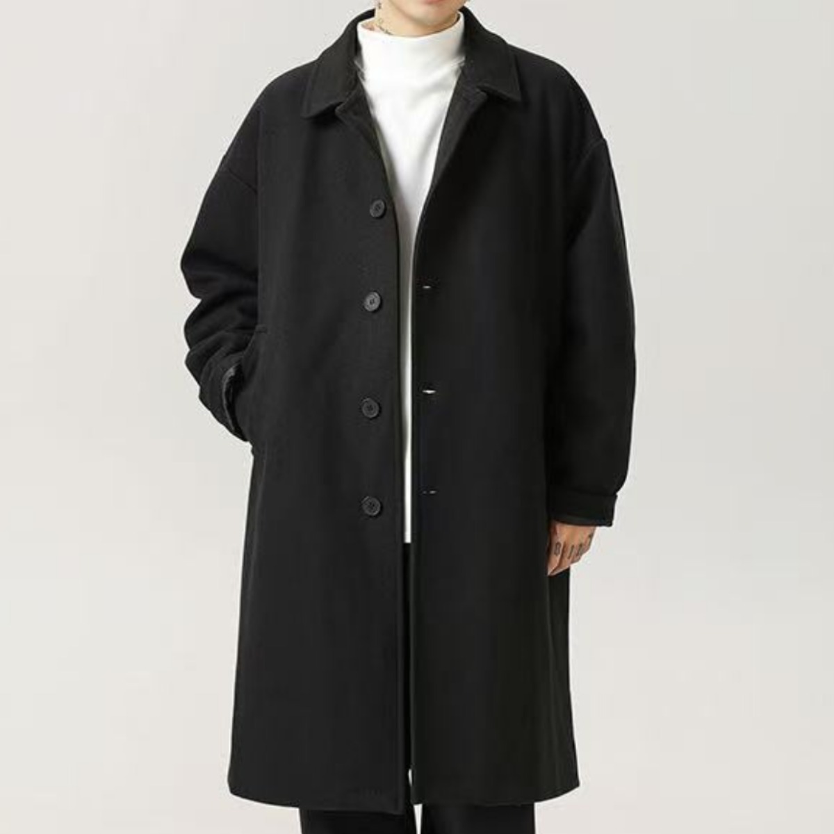 Blosun 남자코트 트렌치코트 클래식 남자롱코트 데일리 빅사이즈 스타일 따뜻한 아우터 롱자켓 가을겨울 45,780원