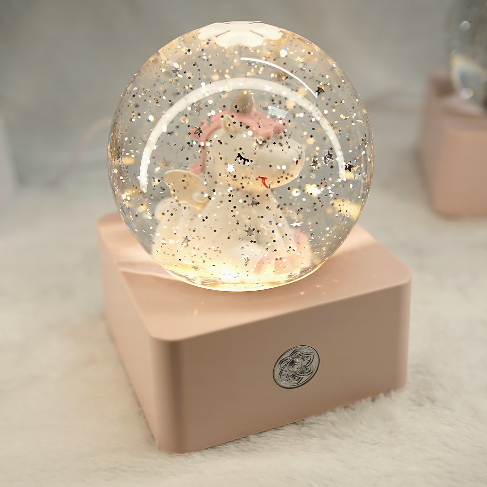 mcuru 터치 충전식 오르골 LED 스노우볼 뮤직박스 원형볼 35,000원