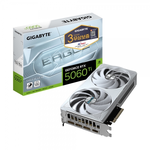 GIGABYTE GIGABYTE 지포스 RTX 5060 Ti EAGLE OC ICE D7 8GB 피씨디렉트 645,840원