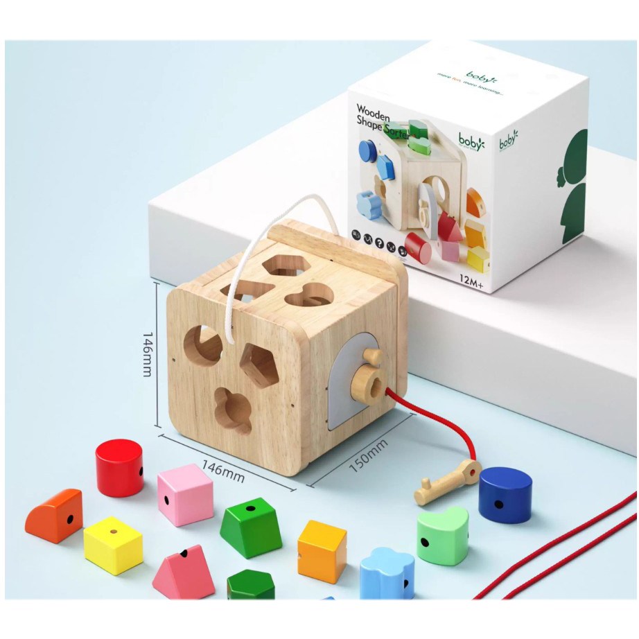 정품 boby 몬테소리 교구 원목 도형 블록 매칭 큐브 유아 아동 가베 소근육 토들러 장난감 27,800원