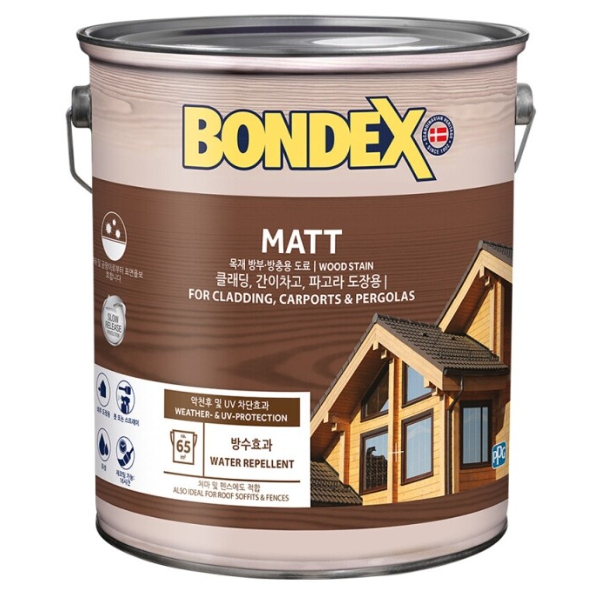 본덱스 오일스테인 5L 반광(MATT) 외장용 우드스테인 목재 방부 방충용 도료 99,000원