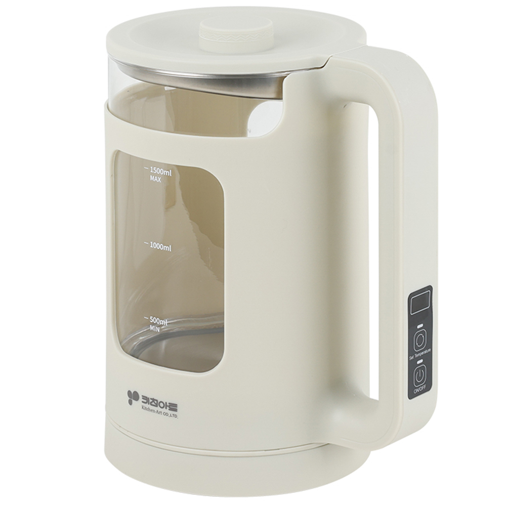 키친아트 대용량 1.5L 내열강화유리 보온기능 전기포트 2종 택 1 34,900원