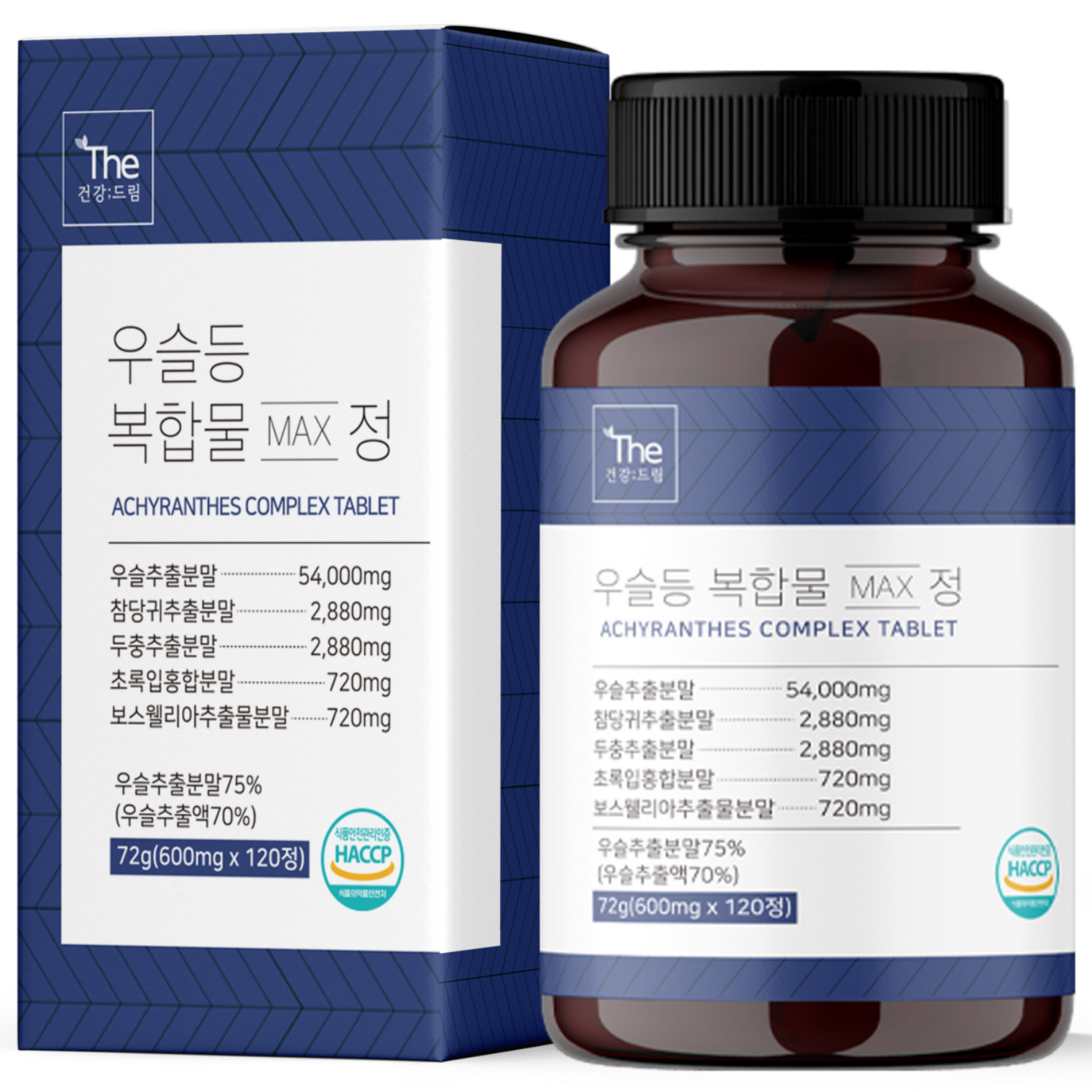 더건강드림 고함량 국내산 100% 우슬 복합물정 120정 (약4개월분), 120정, 1개 20,800원