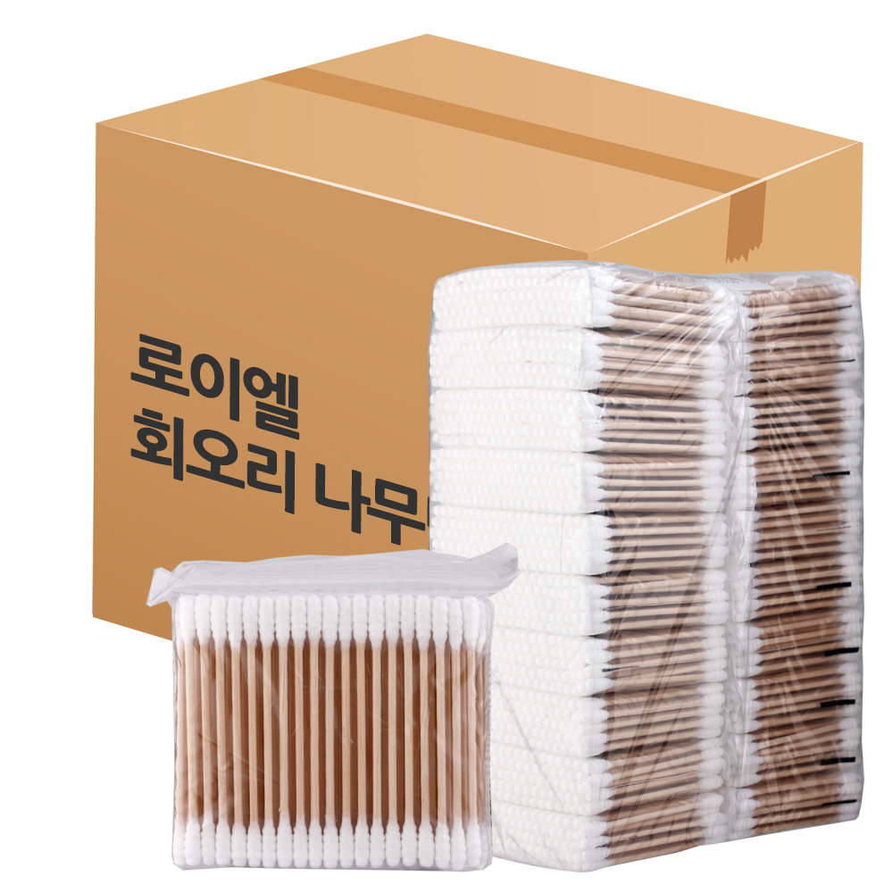 회오리 나무면봉 1박스 50000개 사우나 목욕 업소용 귀이개 82,200원