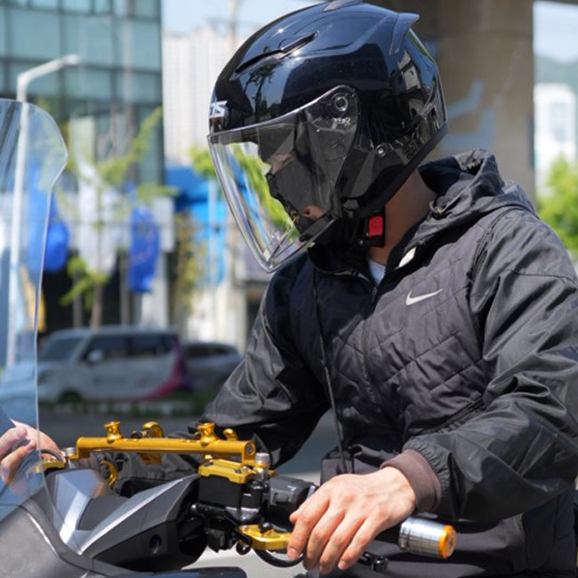 볼투스 MDS 솔리드 유광 블랙 배달 오토바이 스쿠터 헬멧 오픈페이스 하프 초 경량 KC인증 65,000원