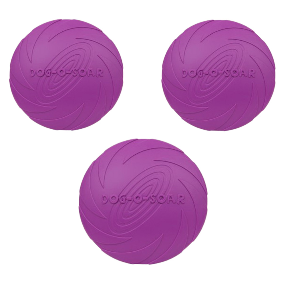 벨버드 실리콘 프리스비 강아지 노즈워크 소형 중형 대형 훈련 장난감, 퍼플, 3개 21,900원