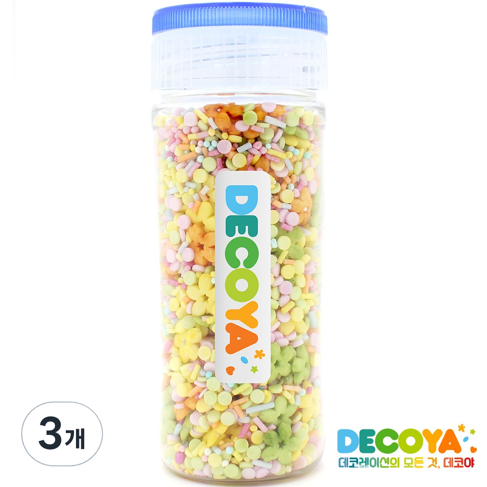 데코야 스윗 스프링믹스 스프링클 간편용기 (스프링클/제과제빵/데코), 3개, 80g 26,430원