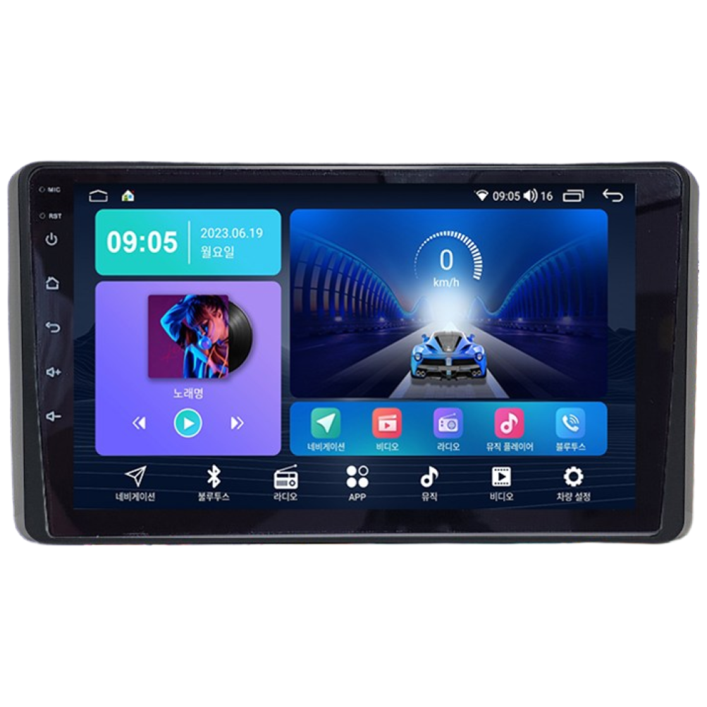 카나로Q  기아 더뉴레이(17년식~) 마감재포함 9인치 안드로이드 올인원 네비게이션 377,000원